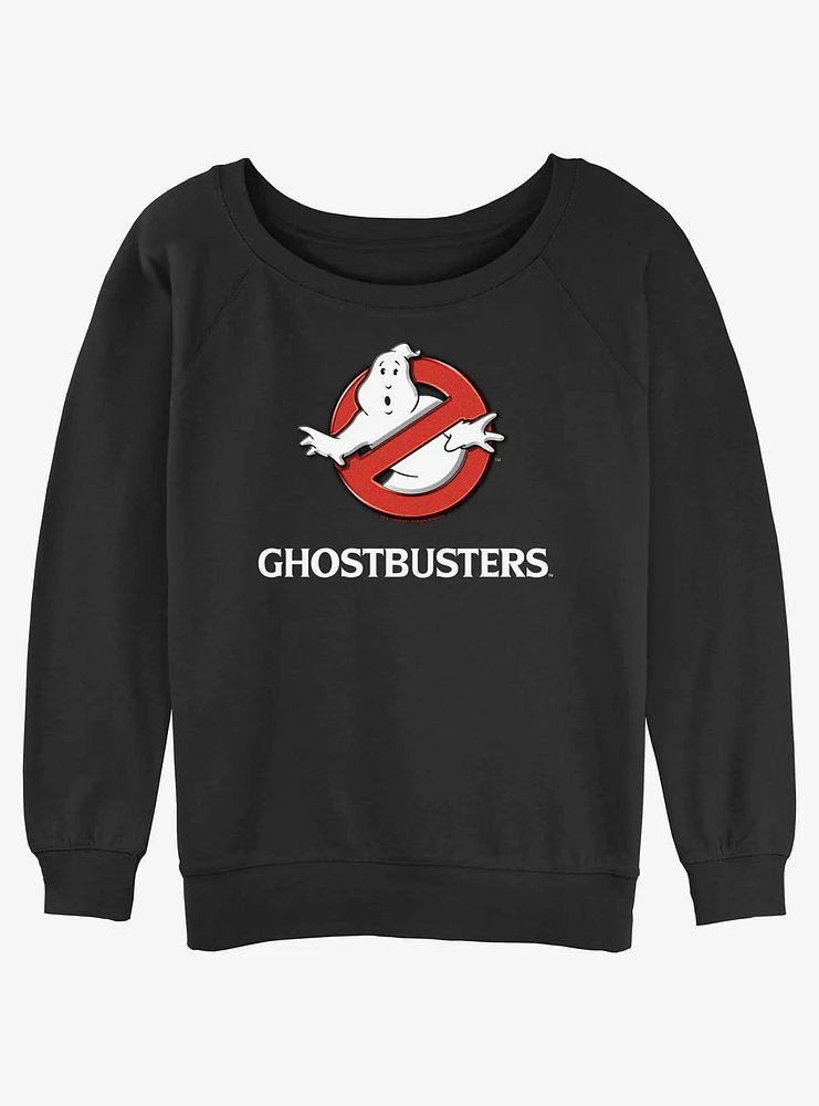 Ghostbusters Logo Womens Slouchy Sweatshirt