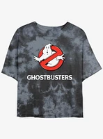 Ghostbusters Logo Womens Tie-Dye Crop T-Shirt