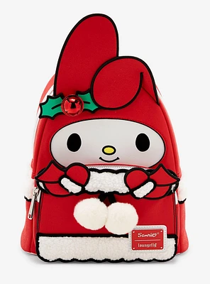 Loungefly My Melody Holiday Bell Mini Backpack