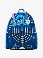 Loungefly Disney Stitch & Scrump Menorah Light-Up Mini Backpack