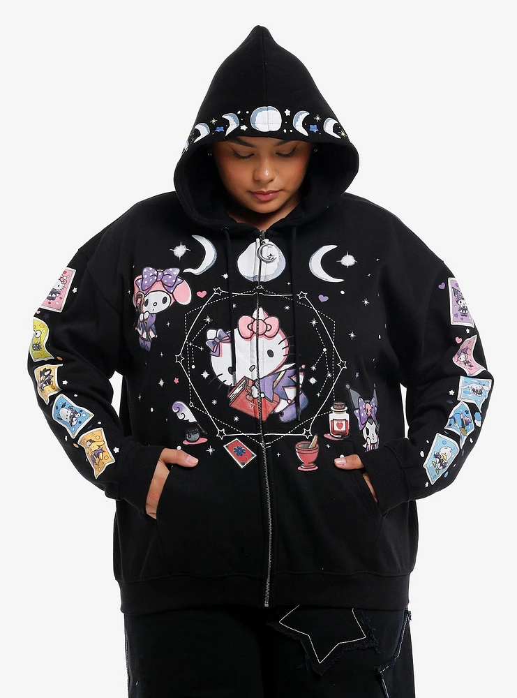 Hello Kitty Magic Card Girls Hoodie Plus