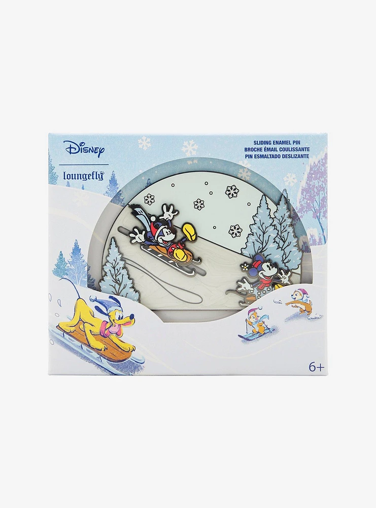 Loungefly Mickey Mouse And Friends Winter Wonderland Enamel Pin