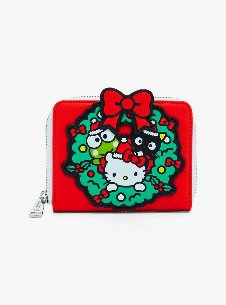 Loungefly Sanrio Hello Kitty & Friends Wreath Small Zip Wallet