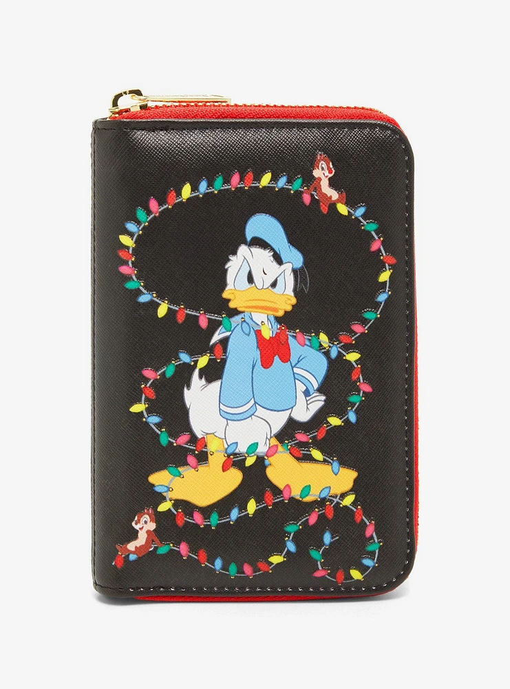 Loungefly Disney Donald Duck Holiday Lights Glow-in-the-Dark Zip Wallet — BoxLunch Exclusive