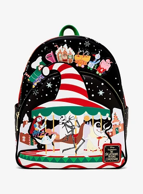 Loungefly Disney The Nightmare Before Christmas Carousel Mini Backpack