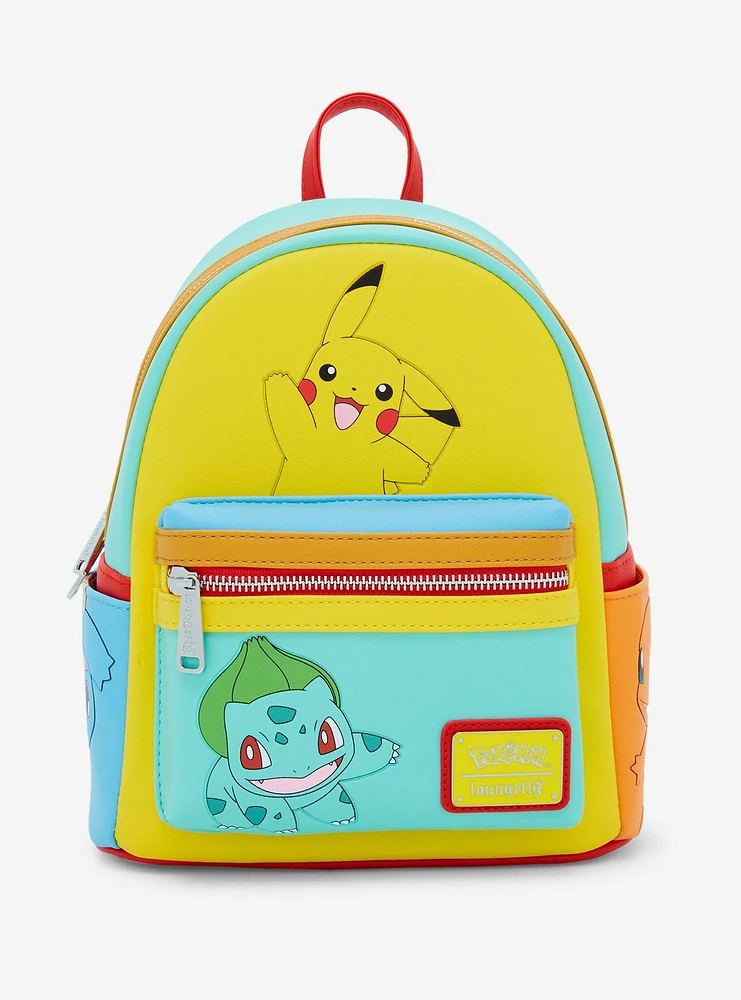 Loungefly Pokémon Color Block Mini Backpack