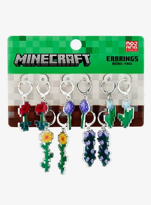 Minecraft Flowers Drop Earring Set