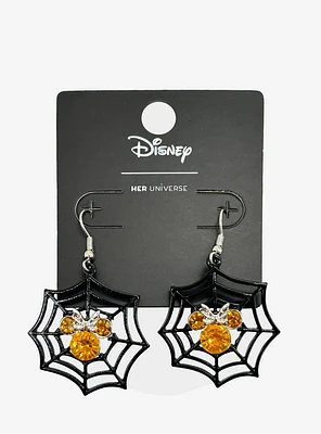 Her Universe Disney Minnie Mouse Spiderweb Drop Earrings