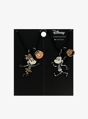 Her Universe Disney Mickey Mouse & Minnie Mouse Halloween Best Friend Necklace Set