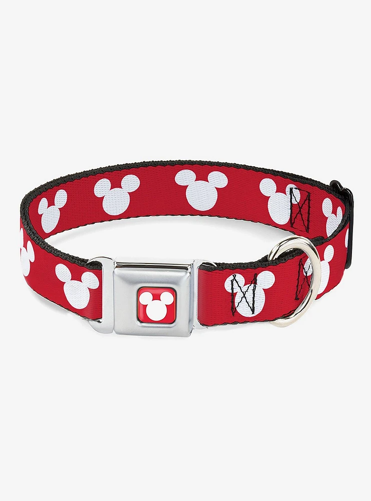Disney Mickey Mouse Ears Icon Seatbelt Buckle Dog Collar