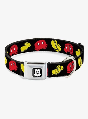 Disney Mickey Mouse Shorts and Shoes Seatbelt Buckle Dog Collar