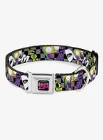 Invader Zim GIR Doom Pose Checker Seatbelt Buckle Dog Collar