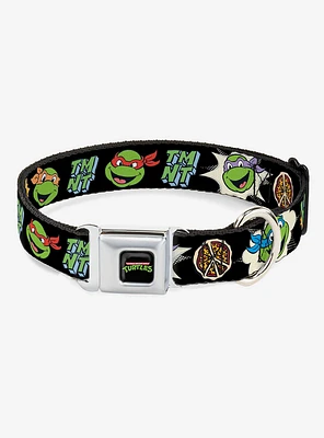 Teenage Mutant Ninja Turtles Faces and Icons Seatbelt Buckle Dog Collar