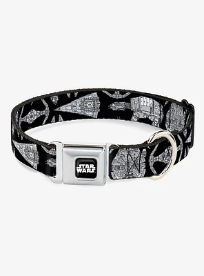 Star Wars Ships and Vehicles Seatbelt Buckle Dog Collar
