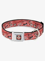 Disney100 Mickey Mouse Club Collage Seatbelt Buckle Dog Collar