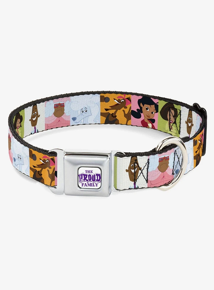 Disney The Proud Family Character Block Poses Seatbelt Buckle Dog Collar