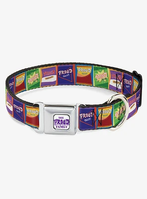 Disney The Proud Family Snacks Logo Seatbelt Buckle Dog Collar