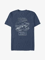 X-Men X-Jet Plans T-Shirt