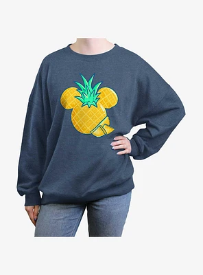Disney Mickey Mouse Pineapple Girls Oversized Sweatshirt