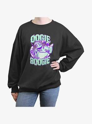 Disney Nightmare Before Christmas Oogie Boogie Girls Oversized Sweatshirt