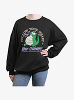 Disney Princess And The Frog Follow Your Heart Girls Oversized Sweatshirt