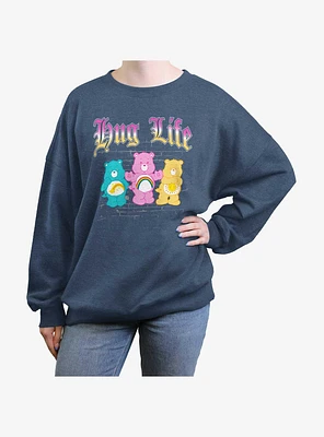 Care Bears Hug Life Girls Oversized Sweatshirt
