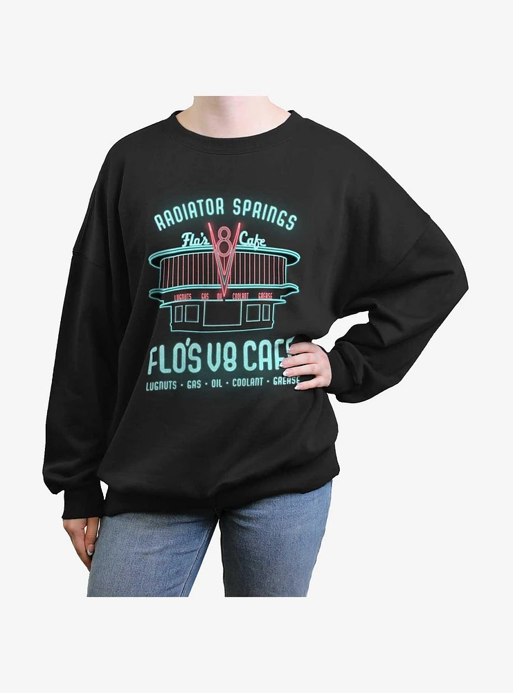 Disney Pixar Cars Flo's Cafe Girls Oversized Sweatshirt