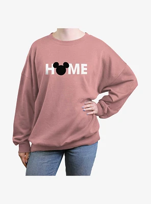 Disney Mickey Mouse Home Girls Oversized Sweatshirt