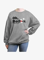Disney Winnie The Pooh Oh Bother Girls Oversized Sweatshirt