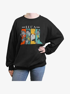 Disney Pixar Luca Sea You Later Girls Oversized Sweatshirt
