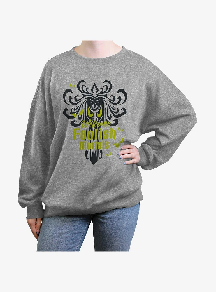 Disney The Haunted Mansion Eyes Foolish Mortals Girls Oversized Sweatshirt