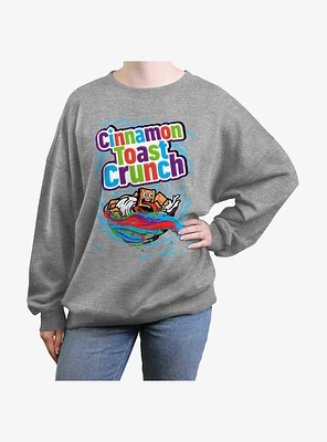 Cinnamon Toast Crunch Surf Girls Oversized Sweatshirt
