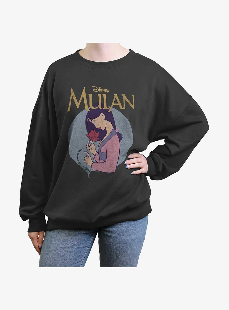 Disney Mulan Vintage Girls Oversized Sweatshirt