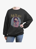 Disney Mulan Vintage Girls Oversized Sweatshirt