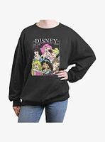 Disney Princesses Royal Look Magazine Cover Girls Oversized Sweatshirt