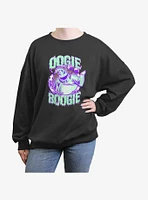 Disney Nightmare Before Christmas Oogie Boogie Womens Oversized Sweatshirt