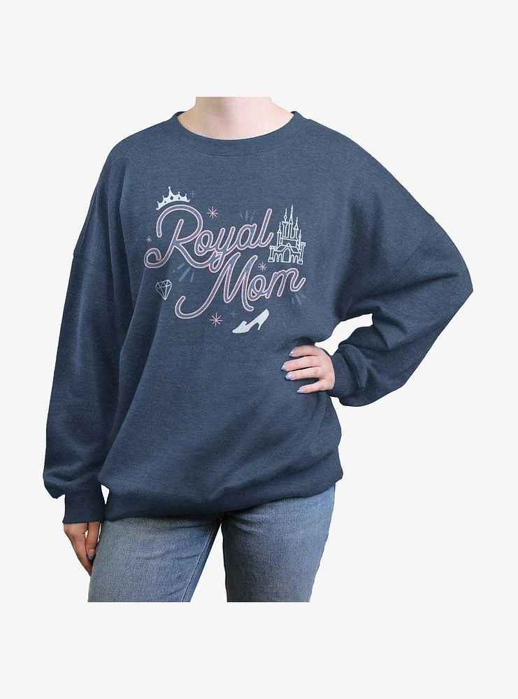 Disney Princesses Royal Mom Womens Oversized Sweatshirt