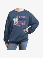 Disney Pixar Turning Red Boba Womens Oversized Sweatshirt