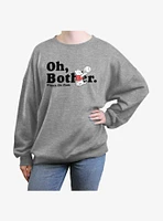 Disney Winnie The Pooh Oh Bother Womens Oversized Sweatshirt