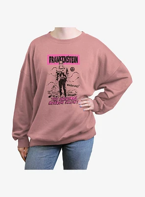 Universal Monsters Frankenstein Original Womens Oversized Sweatshirt