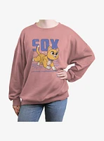 Disney Lightyear Sox Sketch Womens Oversized Sweatshirt