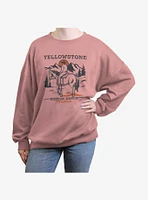 Yellowstone Dutton Ranch Mountains Womens Oversized Sweatshirt