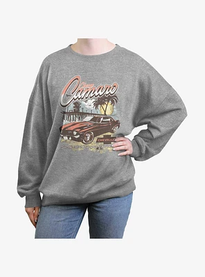 General Motors Vintage Camaro Womens Oversized Sweatshirt