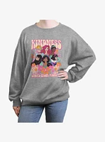 Disney Princesses Kindness Womens Oversized Sweatshirt