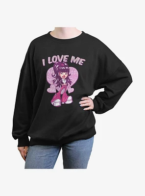 Bratz I Love Me Womens Oversized Sweatshirt