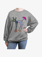 The Simpsons Mutant Snowball Womens Oversized Sweatshirt