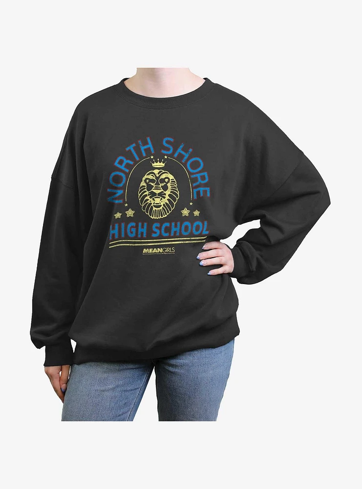 Mean Girls North Shore High School Womens Oversized Sweatshirt