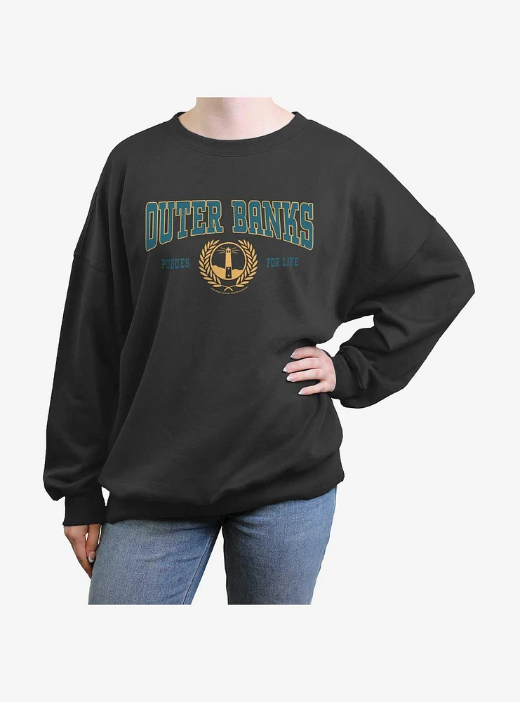 Outer Banks Collegiate Womens Oversized Sweatshirt