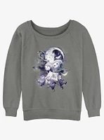 Disney Nightmare Before Christmas Night Collage Girls Slouchy Sweatshirt