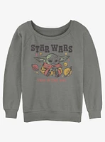 Star Wars The Mandalorian Grogu This Is Way Girls Slouchy Sweatshirt